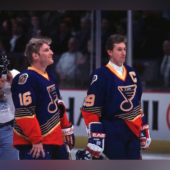 Vintage 1995-96 Season St. Louis Blue’s Hockey STARTER Shirt size L - Picture 8 of 8